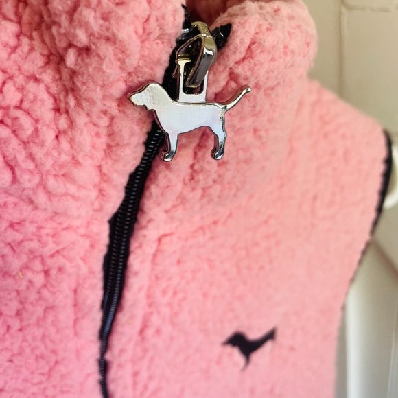 Pink Sherpa Vest Woman Size M - Picture 3 of 4